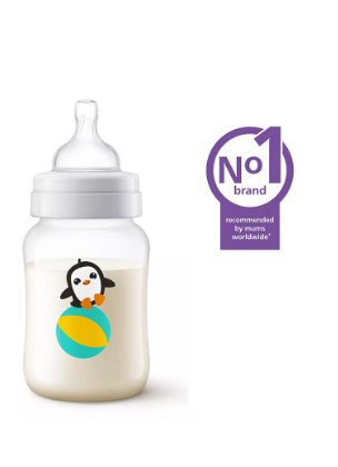 Philips AVENT 9oz Anti-colic Baby Bottle Penguin