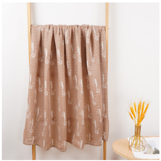 Happyflute Muslin Blanket 70 Bamboo Plus 30 Cotton Baby Swaddle Soft Newborn Bath Towel Baby Wrap Sleepsack Stroller Cover 120x110CM S30