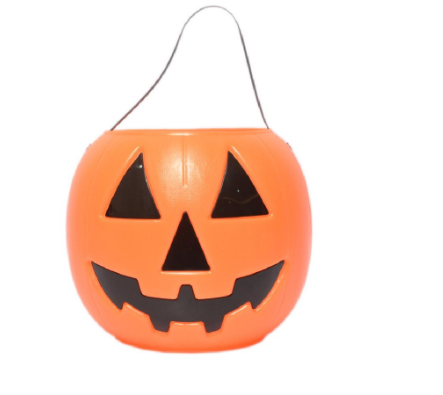 Orange Halloween Pumpkin Pail