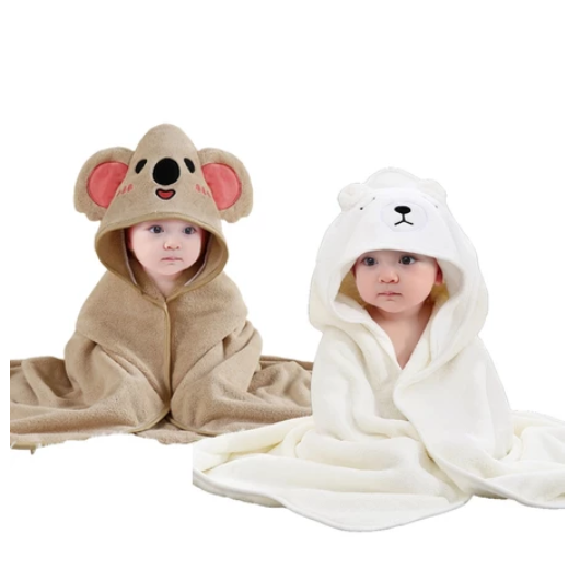 Buy 1 Take 1 2PCS Hooded Baby Blanket Baby Bath Towel Baby Towel Swaddle Kulambo Pranela SET21