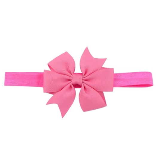 Cute Kids headband Kids Chiffon Bowknot Headbands Solid Color Hair Bows Hair Band Accessories H17