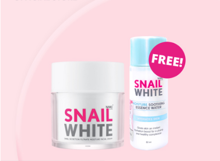 Snailwhite Moisture Facial Cream 30ml (Free Moisture Soothing Essence Water)