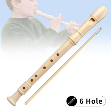 Professional Music Global Flute Recorder (Ivory) Music Instrument for Kids and Adults
