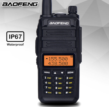 Baofeng BF-A68 Plus UHF VHF 5W IP67 Waterproof Walkie Talkie Black