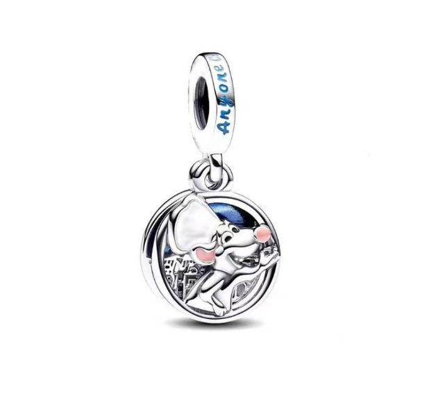 Clover Sea Turtle Cherry Charms 925 Silver Bracelet Accessories Lovers Diamond Inlaid Beads 0038