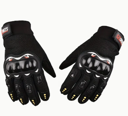 Hard Knuckle Motorcycle Gloves, Outdoor Sports Cycling Gloves, Breathable Non-slip Long Touch Screen Full Finger Gloves