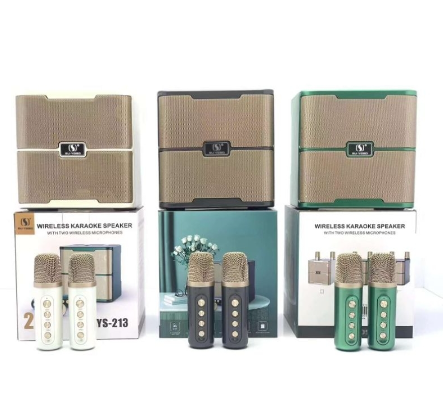 YS-213 Wireless Microphone Bluetooth Portable Stereo Family Party KTV