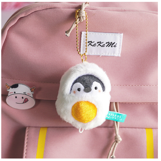 Koi Penguin Plush Doll Small Pendant Bag Pendant Charm Doll Keychain Toy Doll F13