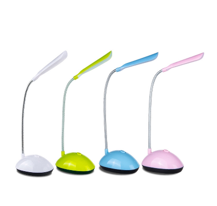 Mini Hot  Desk Lamp Mini LED Desk Lamp Flexible Reading Lamp Battery Operated Home Office