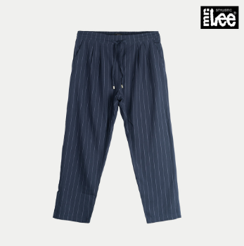 Stylistic Mr. Lee Ladies Basic Non-Denim Drawstring Pants for Women Trendy Fashion 122532-U (Navy)