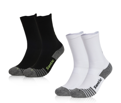 Santic Men Cycling Socks Breathable Anti-sweat Sports Socks Running MTB Bicycle Socks Outdoor Women Sports Bike Socks 2P133