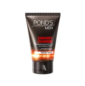 Ponds Men Energy Charge Whitening Foam For Whiter And Energized Skin 50g