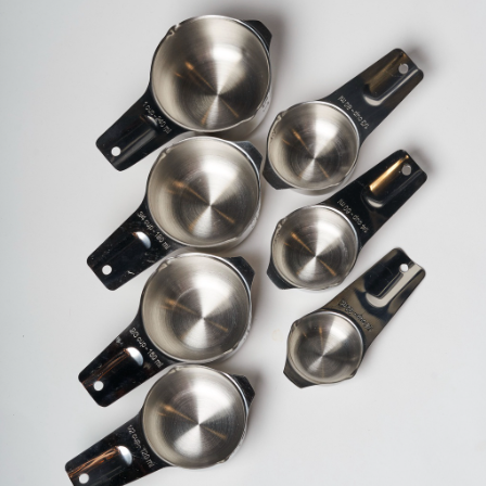 Famco 7-Piece Measuring Cup Set, Colorful Stackable Measuring Cups