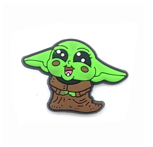 Cartoon Baby Yoda Croc Jibbitz Alien Croc Jibbits Robot Shoe Charms Pin Star Wars Jibits Crocks for Women Shoes Accessories Decoration 014