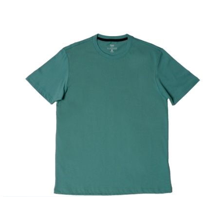 GIORDANO Men's Cotton Jersey Tee - 12 - Surf Green