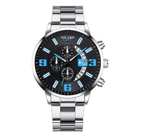 Original POSHI Men's Watches Top Brand Luxury Quartz Men Sports Watch Stainless Steel Military Waterproof Watch For Men Fashion Casual Watch M2