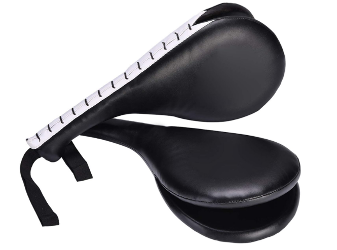 Yosoo®Pack of 2 Taekwondo Durable Kick Pad Target Tae Kwon Do Karate Kickboxing Training (Black)