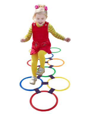 PORTABLE HOPSCOTCH KIDS TOY TRAVEL TOY EARLY LEARNING ACTIVITY BALANCE TOY