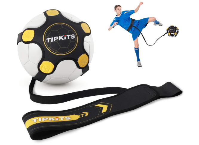 Soccer Training Equipment for Kids Adults, Solo Soccer Trainer Belt, with Upgraded Leather Fixation