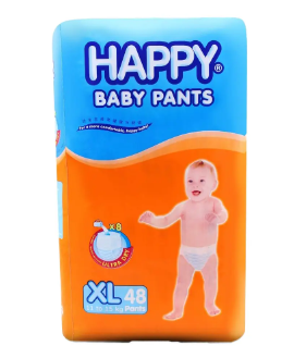 Happy Diaper Pants XL 48's
