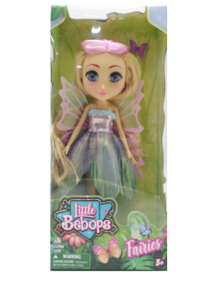 Little Bebops Doll Fairies Pink Wings 10 inch Doll