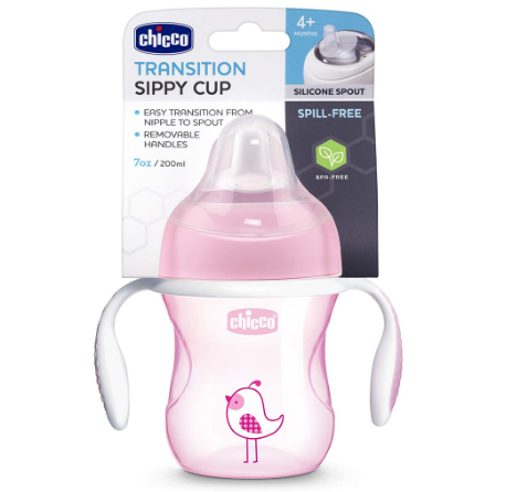Chicco Soft Silicone Spout Transition Baby Sippy Cup - 4m+