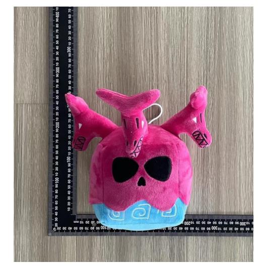 Blox Fruits Plush Toys Blox Fruits Game Peripheral Fruit Leopard Print Box Plush Toy Purple Box Doll B3