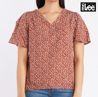 Stylistic Mr. Lee Ladies Basic Woven Boxy Fit 134318-U Rust