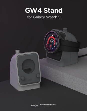 elago GW4 Walkie Talkie Galaxy Watch Charger Stand Compatible for Samsung Galaxy Watch 5 Charger Stand (40, 44mm) / Galaxy Watch 5