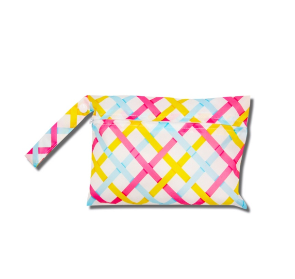 Waterproof Reusable Baby Diaper Bags Cartoon Print Wet Dry Nappy Zipper Handbag Stroller Carry Pack Outdoor Storage DB6