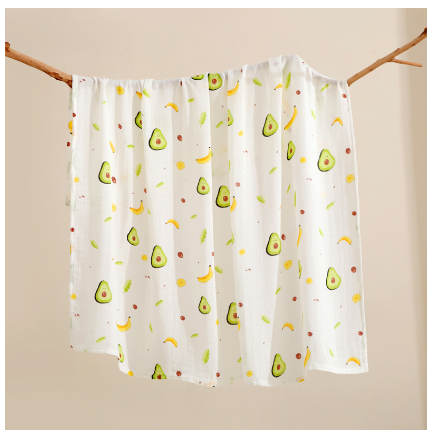 Betty Baby Reception Blanket 120x120 cm Baby Muslin Blanket Newborn Swaddle Cotton SB16