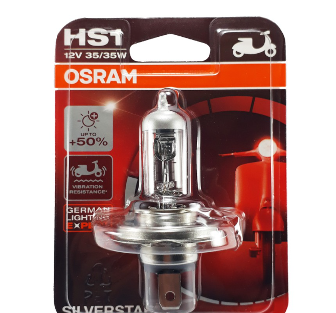 Osram Motorcycle Halogen Bulb H4 Silverstar