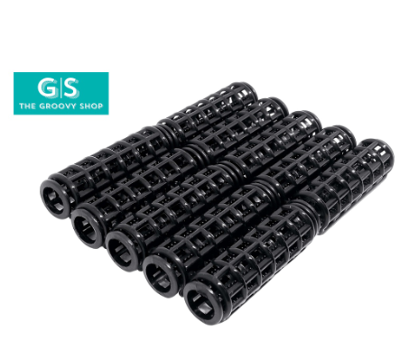 Joy Fashion Black Small Snap On Hair Rollers Curlers Hair Styling 10 in a Pack