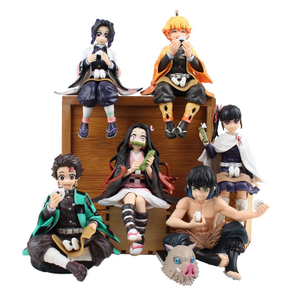 Premium Chokonose Figure Demon Slayer Anime Figure Kamado Tanjirou/Agatsuma Zenitsu Action Figure Kimetsu no Yaiba Figurine Toys