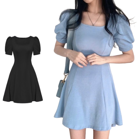Lovito Women Elegant Plain Structure Line Dress L74ED181