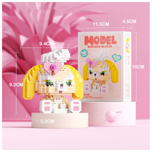 Building Block Toys Educational Toy Gift for Girls Desktop Decoration Cute LinaBeII L9