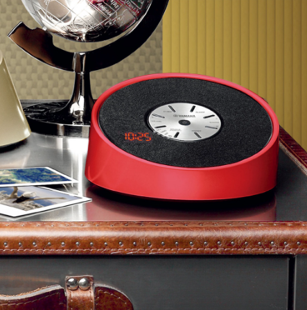 Yamaha TSX-B15 Bluetooth LED Clock Radio with Alarm, Auxiliary, and USB Phone Charging Function