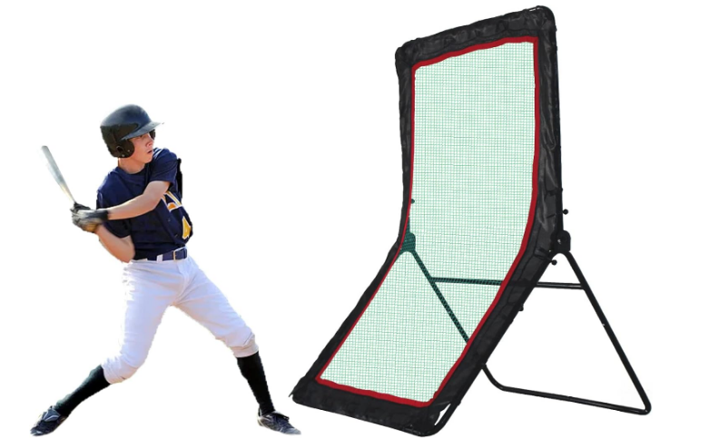 Pitchback Baseball Rebounder,Baseball Softball Rebounder,Baseball Rebounder Net,Pitch Return Trainer,Adjustable Angle Pitch Back Net Baseball,7 Gears Adjustable,7x4ft