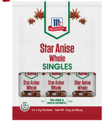 McCormick Star Anise Whole 12X2g
