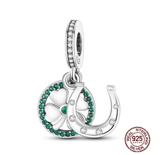 925 Sterling Silver Green Series Tree Cactus Avocado Pendant DIY Charm Beads Fit Original Pandora Charms Bracelet Women Jewelry D18