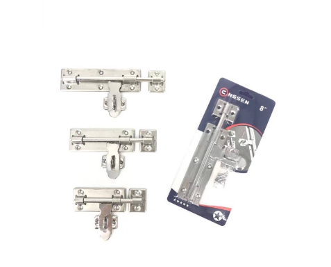 STAINLESS STEEL DOOR LATCH SLIDING LOCK BARREL BOLT 4"/6"/8" (with screws)