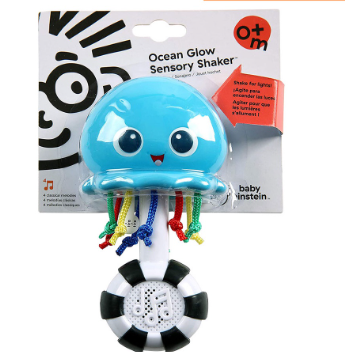 Kids II Baby Einstein Ocean Glow Sensory Shaker Musical Toy