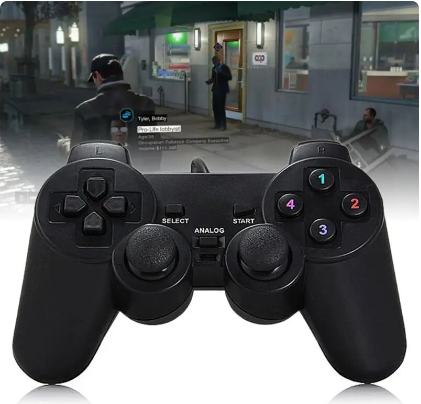 1PC USB Wired Gamepad Joystick Single/Double Vibration Joypad Game Controller Handle for PC Laptop Computer