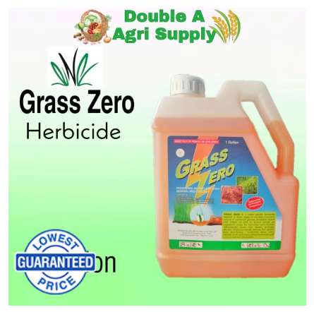 Grasszero / Grass Zero (Glyphosate) Post Emergent Herbicide / Weed Killer - 1 Gallon