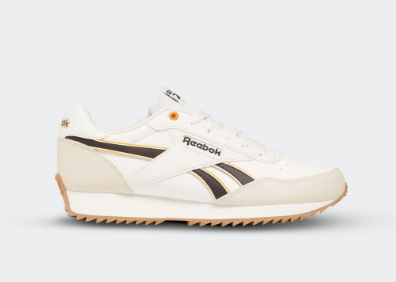 Reebok Unisex Rewind Run Ripple ID6687 (Chalk/Dark Brown/Shocking Orange F23)