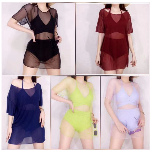 3-in-1 Mesh Padded Summer Swimsuit For Women Good Quality