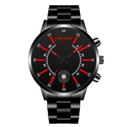 2020 new color scale calendar quartz watch alloy steel band men's watch fashion fashion business large plate Watch M9