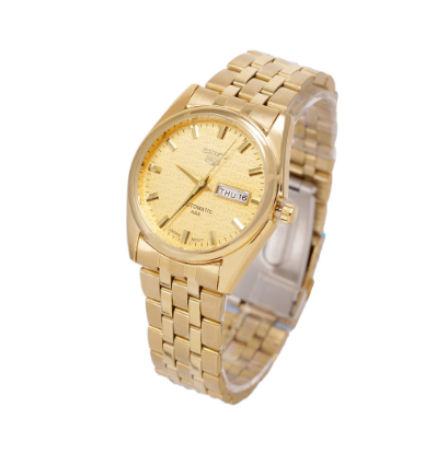 Seiko steel Gold couple watch auto second waterproof