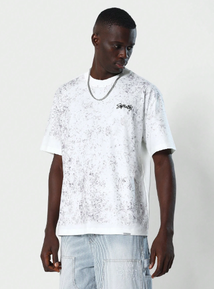 SUMWON Tee With Shadow Print On Front College Ready