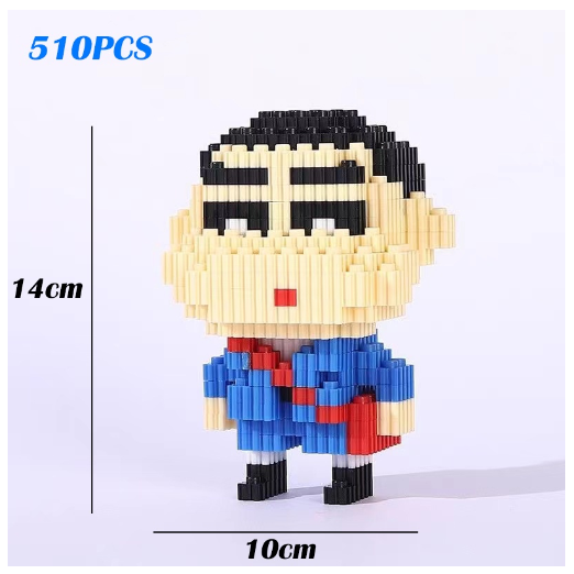 Lboyu One Piece Luffy Toys Cute Block Mini Character Building Block Children's Education Game 13